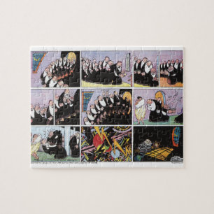 Puzzle d'art de dessin vintage