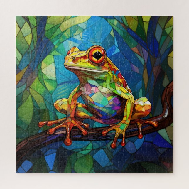 Puzzle d'art de la grenouille (Vertical)