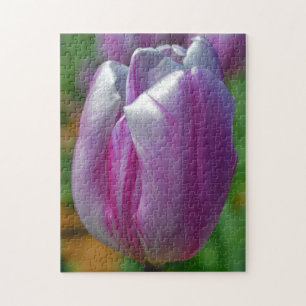 Puzzle d'art de la Tulipe violette