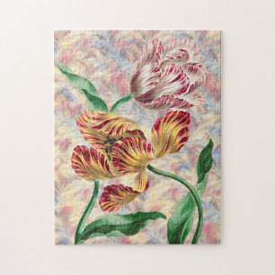 Puzzle d'art de style vintage Tulip Pair