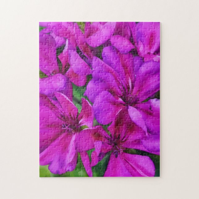 Puzzle d'art des fleurs roses profondes (Vertical)