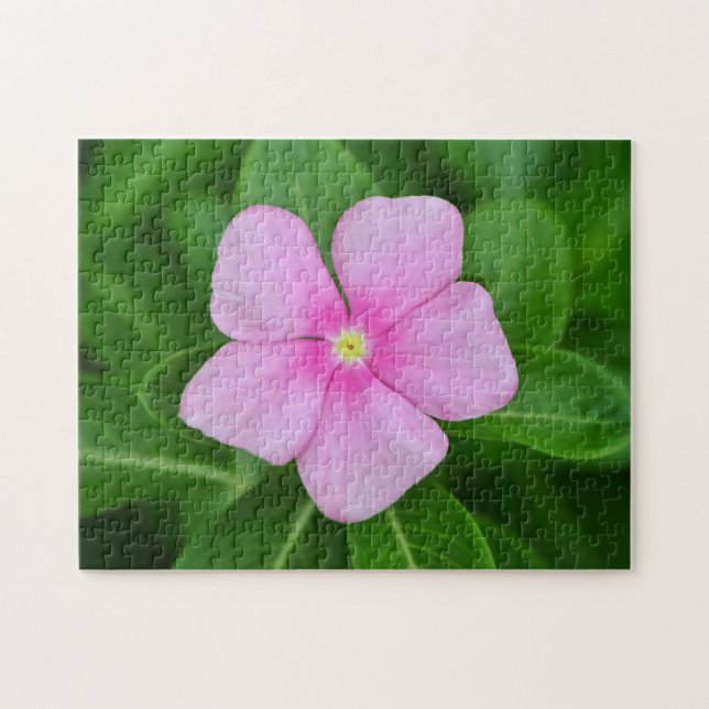 Puzzle d'art du jardin de fleurs roses (Horizontal)