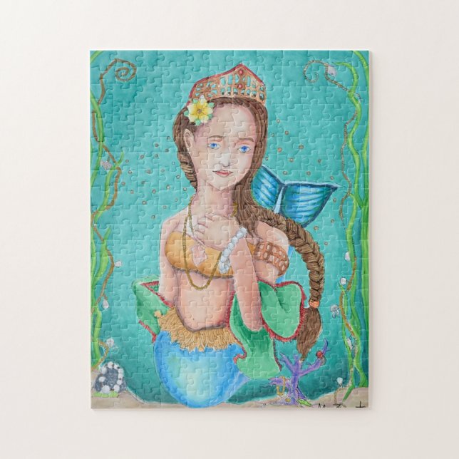 Puzzle d'art du jardin de Mermaid (Vertical)