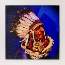 Puzzle d'art original "Chef Lakota"