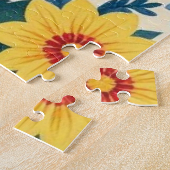 Puzzle d'art populaire tournesol floral (Côté)
