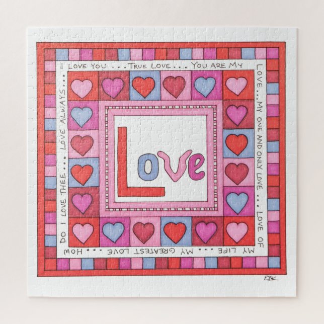 Puzzle d'art unique - Amour (Vertical)