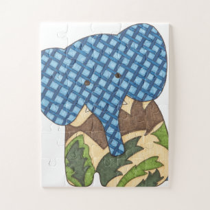 Puzzle d'art unique - Elephant #1 - Erin Brie Art