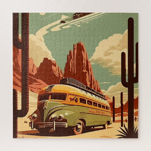 Puzzle d'art Vintage voyage du Nevada (Vertical)