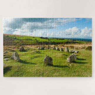 Puzzle Dartmoor du cercle de pierre de neuf Maiden
