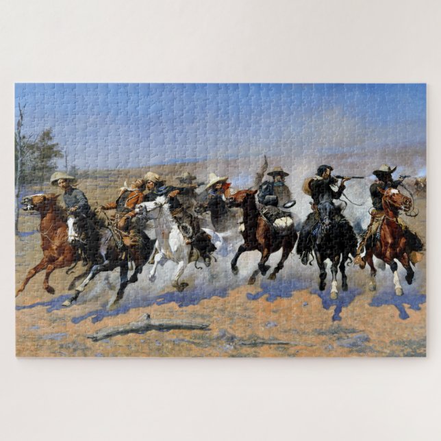 Puzzle Dash pour le bois 1889 Frederic Remington (Horizontal)