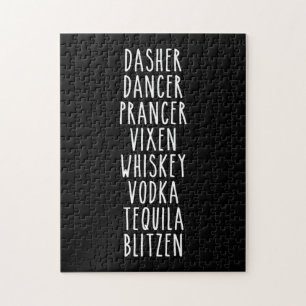 Puzzle Dasher Dancer Prancer Vixen Whiskey Vodka