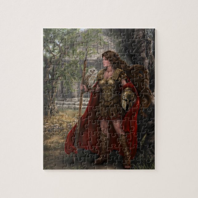 Puzzle d'Athéna de déesse par l'artiste Lindsay (Vertical)