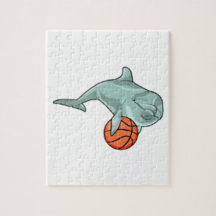 Puzzle Dauphin avec basket
