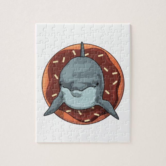 Puzzle Dauphin avec Donut (Vertical)