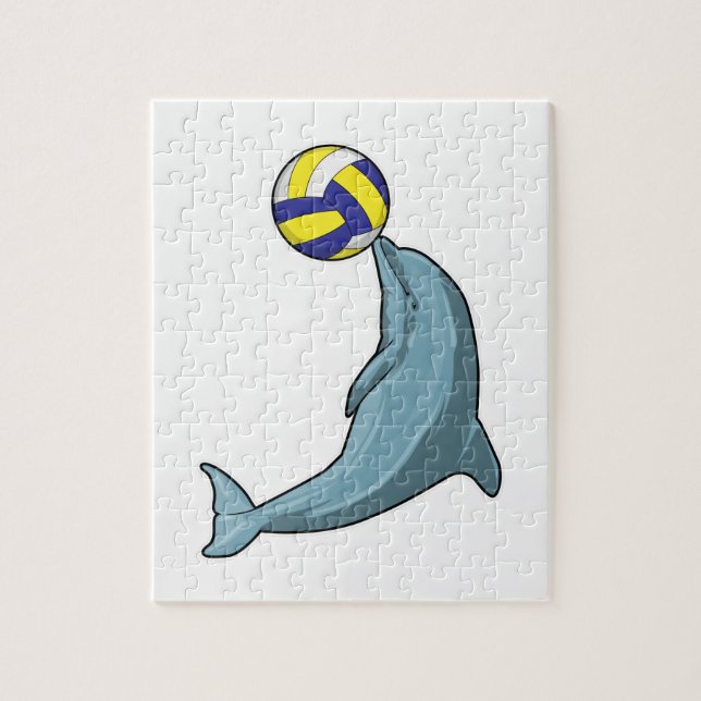 Puzzle Dauphin avec volleyball (Vertical)