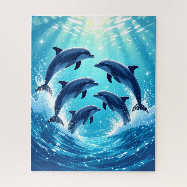 Puzzle Dauphins dansants (Vertical)