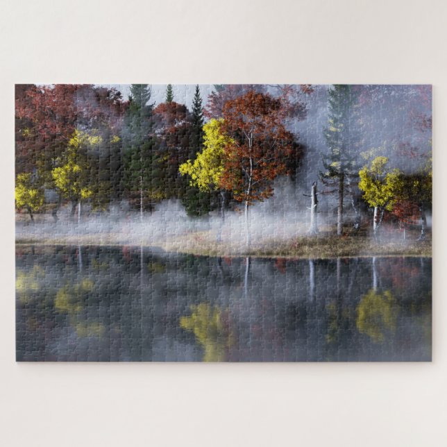 Puzzle d'automne reflété (Horizontal)