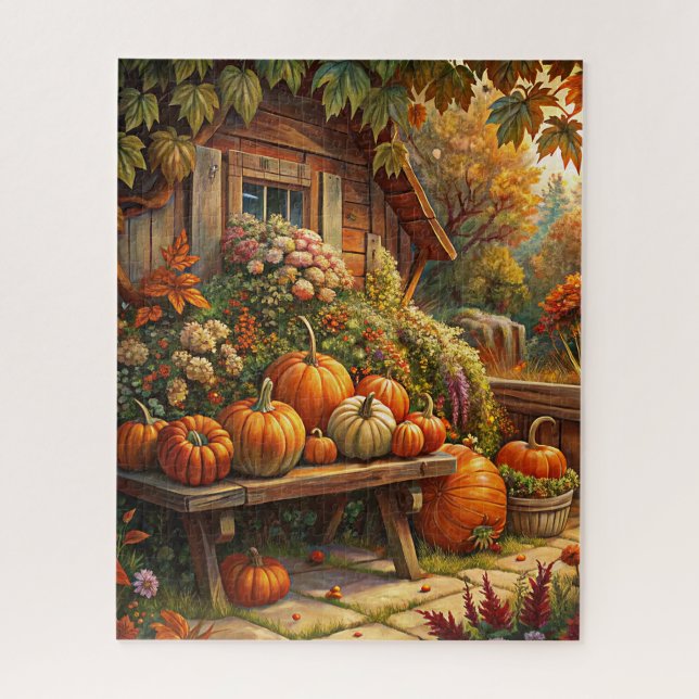 Puzzle d'automne rustique (Vertical)