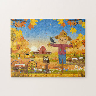 Puzzle d'automne Scarecrow
