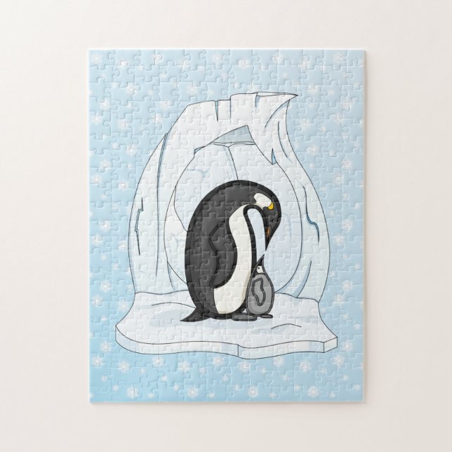 Puzzle Davin et Annie le casse-tête des pingouins (Vertical)