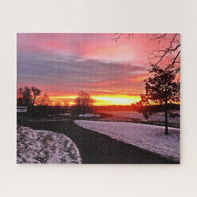 PUZZLE DAWN IN WINTER (Horizontal)