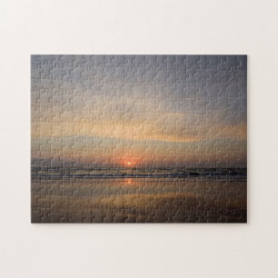 Puzzle Dawn Reflections at Cocoa Beach, Florida - 11x14