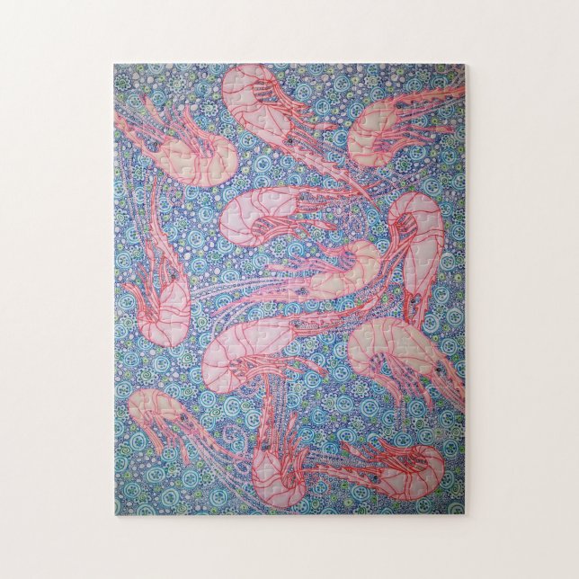 Puzzle de 11x14 de "crevette" (Vertical)