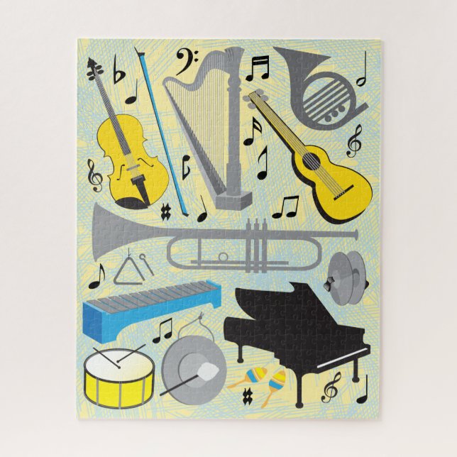 Puzzle de 16x20 instruments pour les aveugles de c (Vertical)