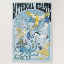 Puzzle de 20x30 créatures mythiques pour les perso