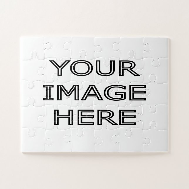 Puzzle de 30 pièces en blanc personnalisé (Horizontal)