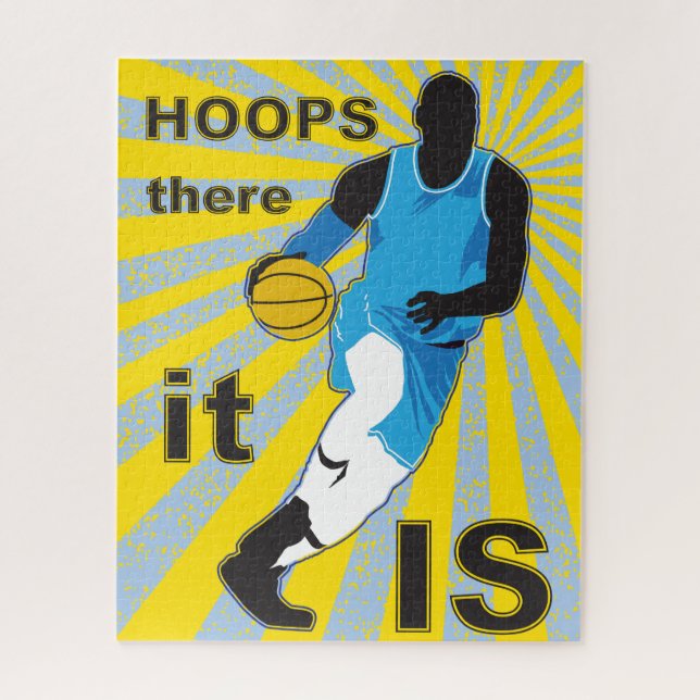Puzzle de basketball 16x20 pour les personnes aveu (Vertical)