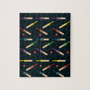 Puzzle de battes et de boules de cricket/puzzle