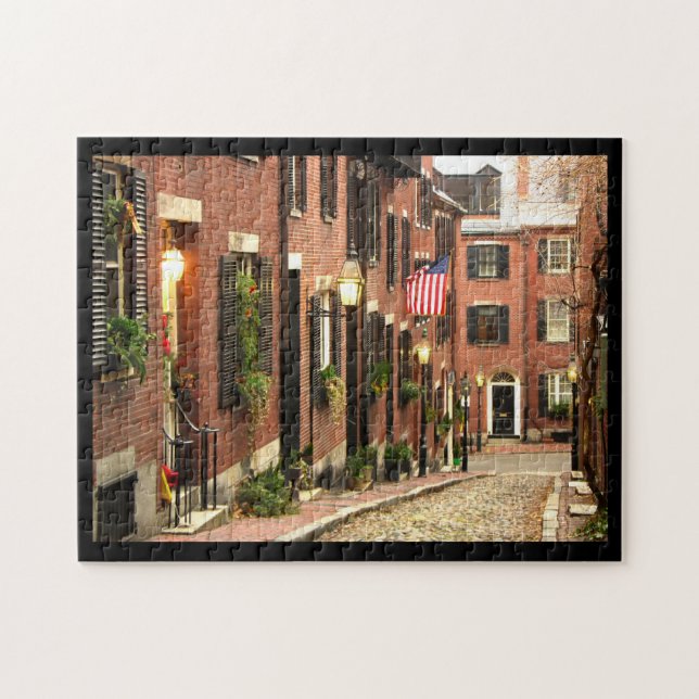 Puzzle de Beacon Hill Boston (Horizontal)