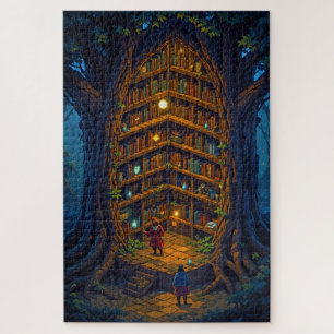 Puzzle de bibliothèque d'arborescence masquée