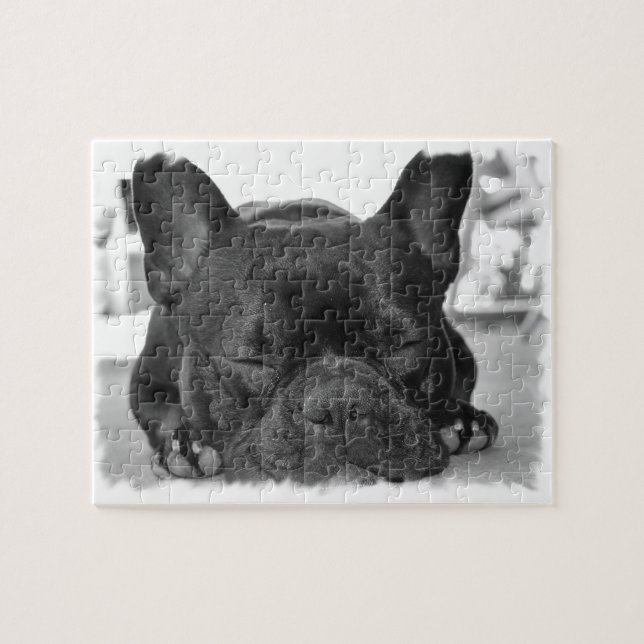 Puzzle de bouledogue français (Horizontal)