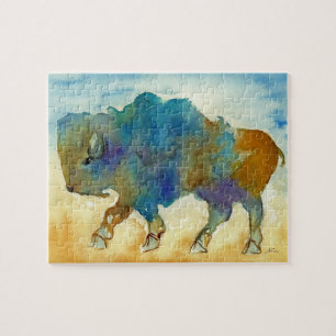 Puzzle de buffle Abstrait
