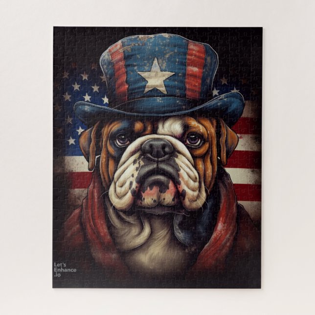 Puzzle de Bulldog américain (Vertical)