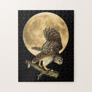 Puzzle de cadeau de Halloween de hibou barré et de
