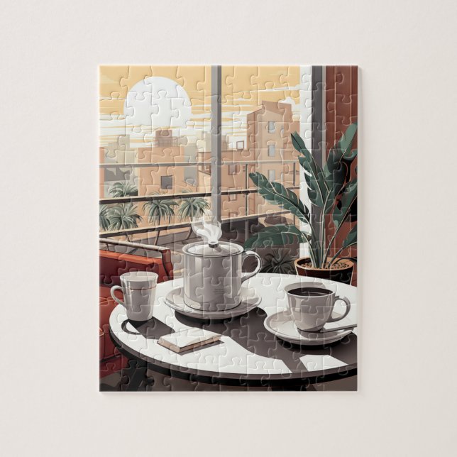 Puzzle de café du matin (Vertical)