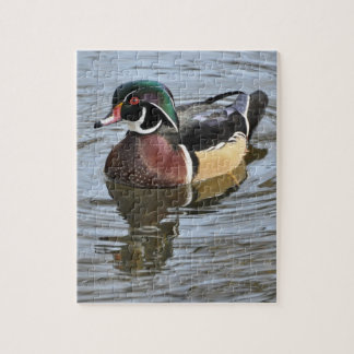 Puzzle de canard en bois
