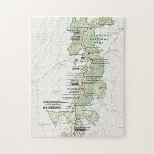 Puzzle de carte de Shenandoah