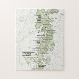 Puzzle de carte de Shenandoah