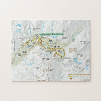 Puzzle de carte de vallée de Yosemite