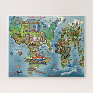 Puzzle de carte du monde du Texas