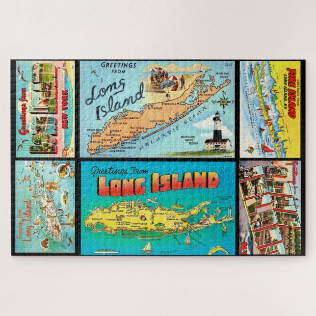 Puzzle de carte postale de Long Island 20x30 (Horizontal)