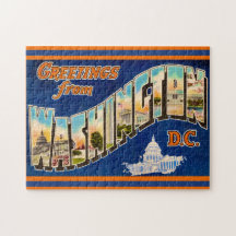 Puzzle de carte postale de Washington DC