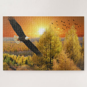 Puzzle de casse-tête des couleurs d'automne de l'a