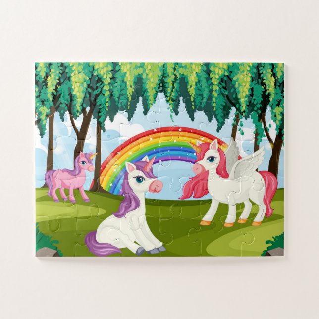 Puzzle de casse-tête Licorne (Horizontal)