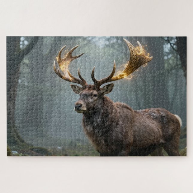 Puzzle de Celtic Spirit Animal Cerf (Horizontal)