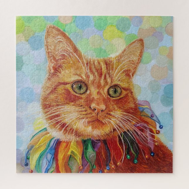 Puzzle de chat de gingembre rouge (Vertical)
